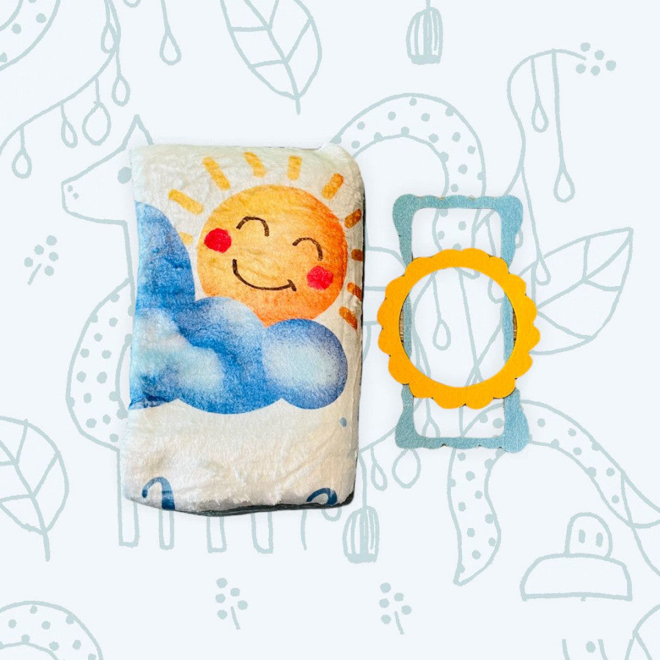 Paturica milestone plusata pentru fotografii memorabile Norisori cu 2 rame colorate